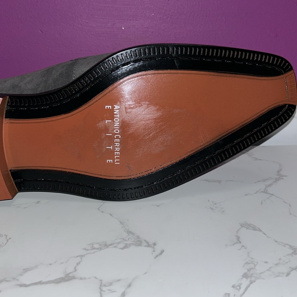 NWOT MENS Antonio Cerrelli Elite Gray Formal Shoes - Picture 9 of 13